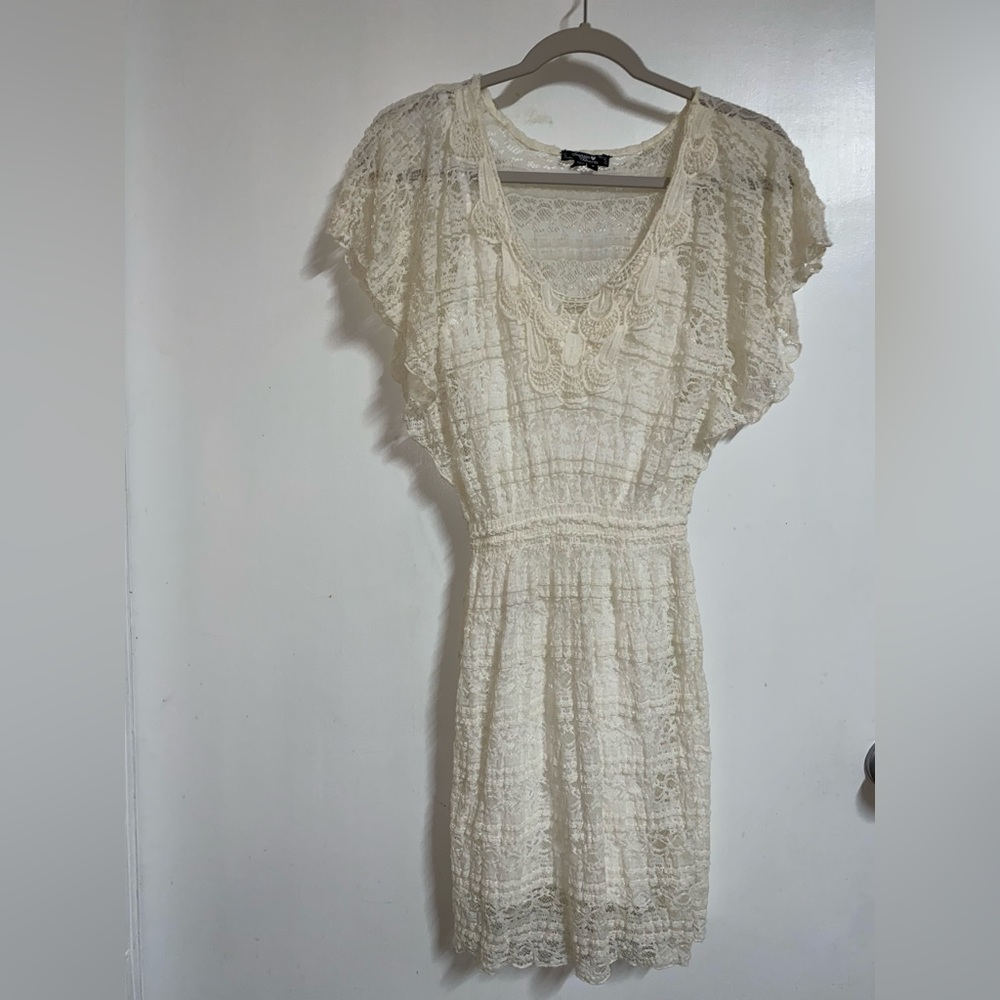 Cream Lace Dress